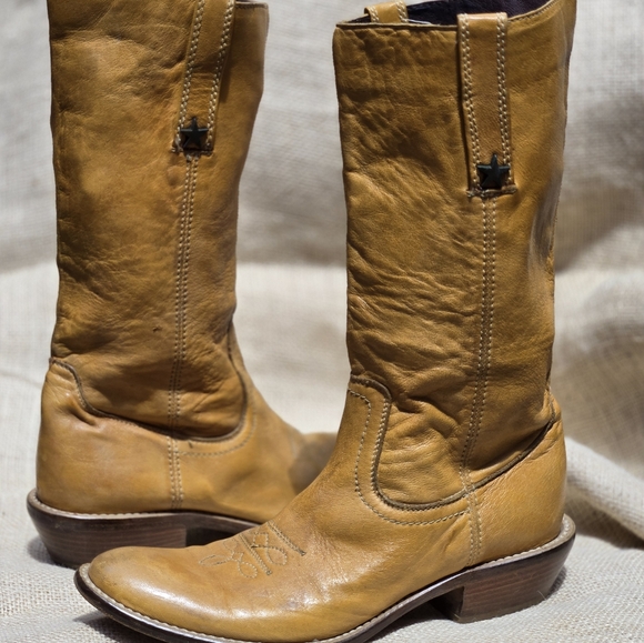 Lineazeta, Italian Leather Cowgirl Boots - Picture 5 of 8